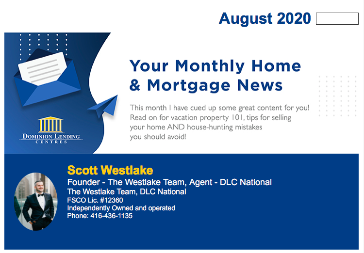 Monthly Mortgage Newsletter - August 2020