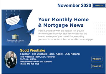 Monthly Mortgage Newsletter - November 2020