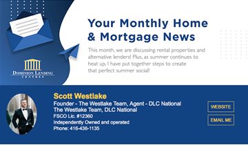 Monthly Mortgage Newsletter - August 2021