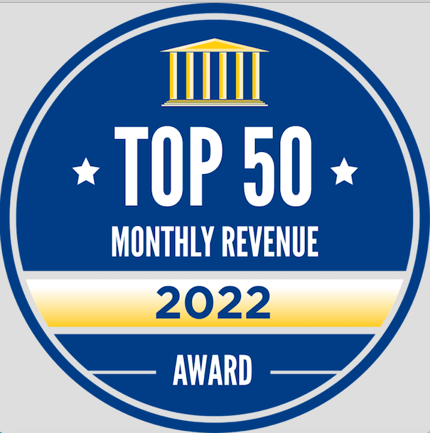 Great Start to 2022! Top 50 Monthly Revenue!