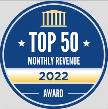 Great Start to 2022 Top 50 Monthly Revenue