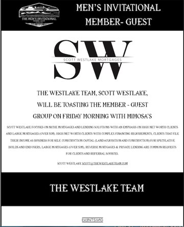 The Westlake Team Sponsors Glen Abbey Member Guest