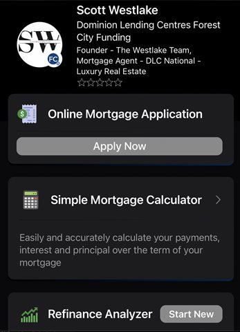 Apply Now - Available On Canadas 1 Mortgage AppCalculator