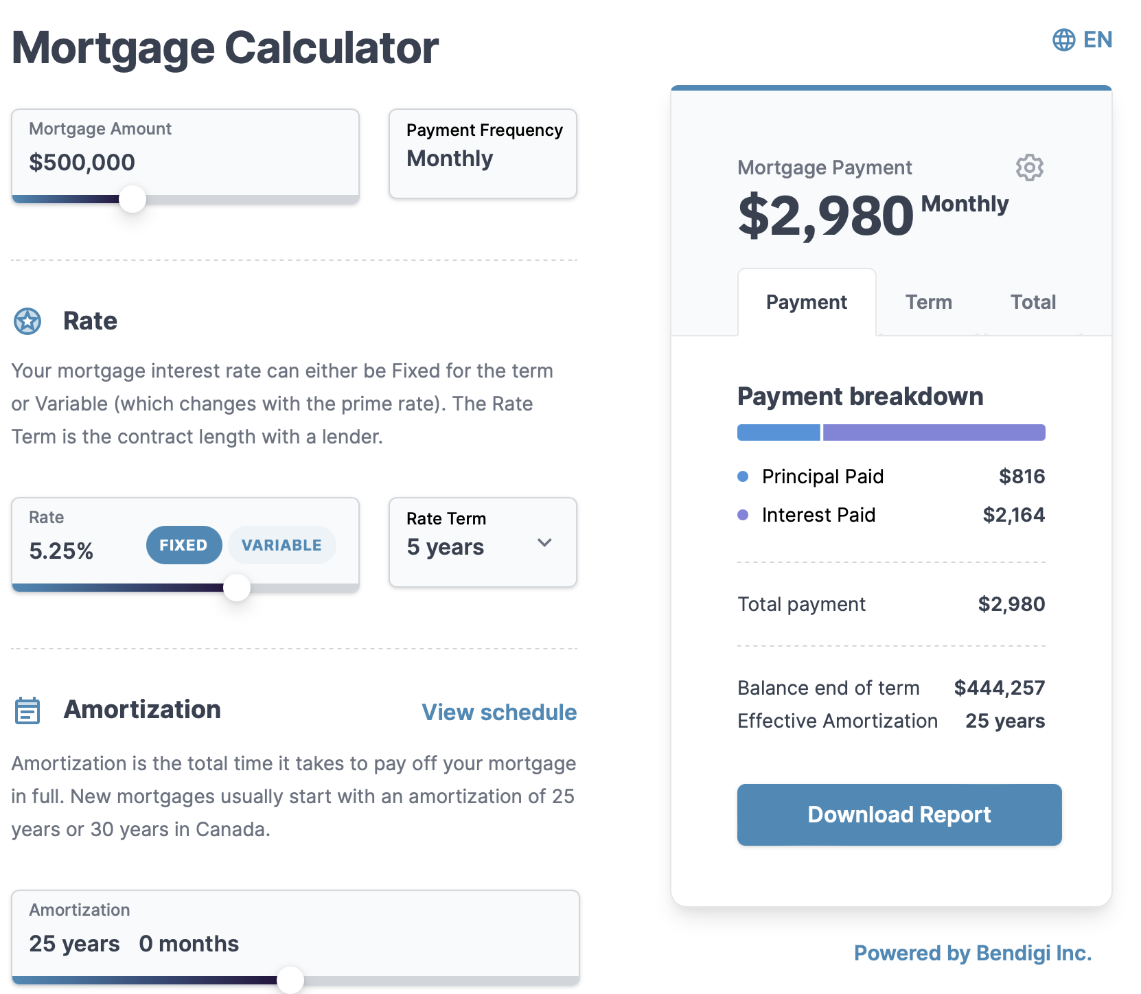 New Desktop Mortgage Calculator!