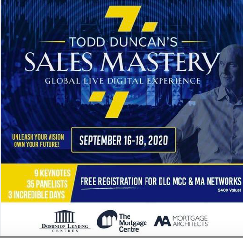 Todd Duncan Mortgage Training with Dominion Lending Centres - The Westlake Team.